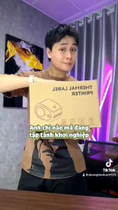 Máy In Nhiệt FlashLabel In Khổ A6A7 In Đơn Hàng Phiếu Gửi Minicode Logo Tự Dán Bảo Hành 16 Tháng