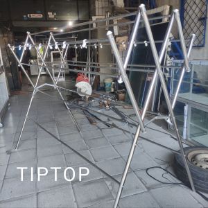 JEMURAN BAJU STAINLESS STEEL JUMBO 180 CM ANTI KARAT HANGER/GANTUNGAN BAHAN ASLI STAINLESS STEEL
