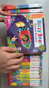 【board book】Childrens Book Picture Book Story Book Lift-the-flap 3D Book Push Pull Slide Bizzy Bear Series