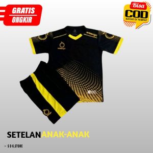 Jersey olahraga sepakbola anak-anak usia 6 -15 tahun