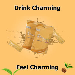 [EASY] Charming Instant Coffee 3 In 1 Coffee-Tea ( Kopi Cham) With Cocoa 12 Sachets