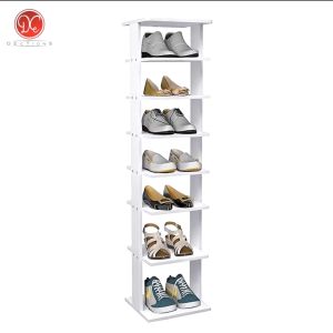 Rak Sepatu Kayu Susun Modern Minimalis 7 Tingkat 114x26cm