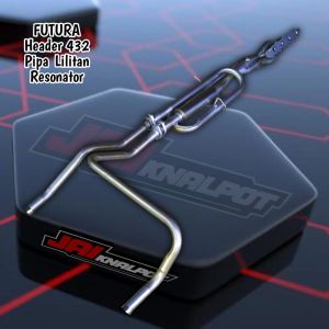 FUTURA Header 432 Resonator Pipa lilitan 2 muffler kanan kiri