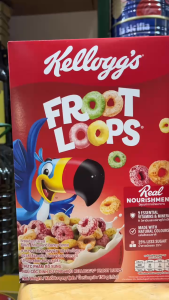 Date 10/27 Ngũ cốc ăn sáng dinh dưỡng Kelloggs Froot Loops 150g/285g