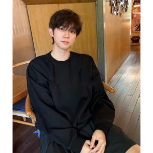 Iyaroom เสื้อโปโลแขนยาวลายสก็อตสไตล์อเมริกัน ทรงหลวม ผ้าฝ้าย ทรงปกติ สำหรับผู้ชาย ฤดูใบไม้ร่วง 2025