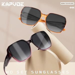Kapvoe  Fitover Sunglasses Oversized Square Polarized for Myopic Glasses Men Glasses Driving Shades Fishing Bicycle Goggles