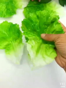 Lettuce Leaves PVC Artificial Realistic Simulation PVC Lifelike Salad
