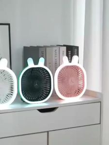 New led ringlight Portable Wireless Desk Fan USB Charging Mini Fan 3 Speed portable outdoor fan