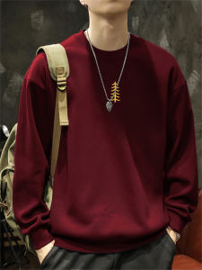 JIANMUJI | Mens Crew Neck Heavyweight Casual Hoodie