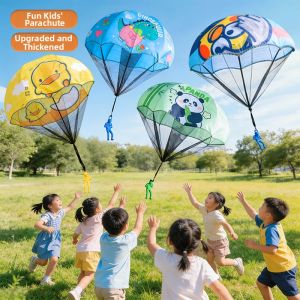 Hand-Thrown Parachute Toy for Outdoor Play