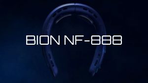 BION Neck Fan NF-888: Kipas Angin Gantung Leher Portable Outdoor Konser USB Type-C 4000 mAh Premium Ice Porselain