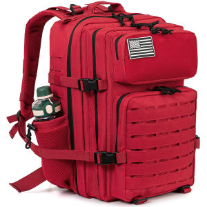 25L /45L Heavy Duty Tactical Backpack For Men Women Gym School Camping Travel Commute Rucksack With Dual Cup Holder