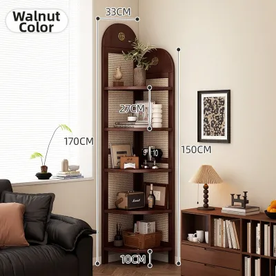 FANTANYIPIN | Multi-functional Vintage Corner Cabinet TV Stand and Shelf