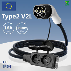 Type2 V2L Discharger Cable to 3.5KW EU Socket Compatible with For BYD Renault Jaecoo Omoda XPENG Hyundai Geely EX2/5
