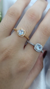 Terbaru Cincin Permata Rings Wanita Zircon Import Dubai India Perhiasan Lapis Emas 24K Gold Fashion Xuping