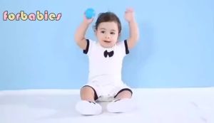 Cotton Onesie for Baby boy girl Formal Romper suit Gentleman Pullover Jumpsuit Clothes for Newborn