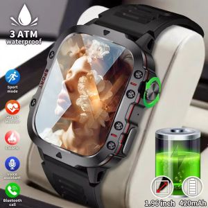 XIAOMI 2025 New For HUAWEI Xiaomi Outdoor Sport Smart Watch Men LED Flashlight GPS Fitness Compass Waterproof BT 5.0 Call Smartwatch 智能手表智慧手表