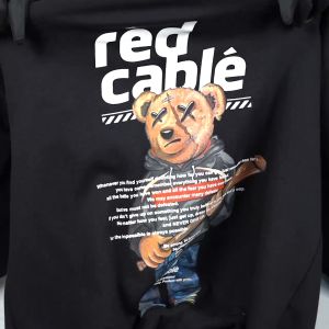 Redcable Hoodie Zipper Pria - Be Brave Black