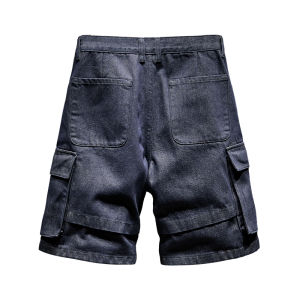 LIANSENNIAO | Multi Pocket Loose Denim Shorts