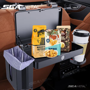 SEAMETAL Car Rear Table Small Folding Dining Table Universal Rear Seat Back Car Dining Tray