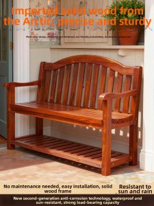 XiMei WoodWork | Backed Shoe Bench Storage Stool