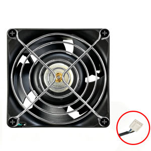 AVC 12V High Speed 8038 80mm 10000RPM Fan 4PIN PWM Two Ball Bearing 8cm Cooling System For Server Workstation Cabinet Mining