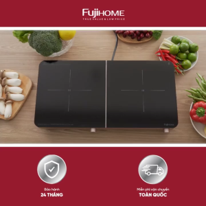 Bếp từ đôi FUJIHOME IC2602P Nhập Khẩu 3400W Bếp điện từ dương điều khiển cảm ứng kết hợp núm xoay 9 mức công suất