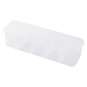 Transparent Compartment Storage Box Data Cable Classification Box Household Organization Box Underwear and Socks Storage Box