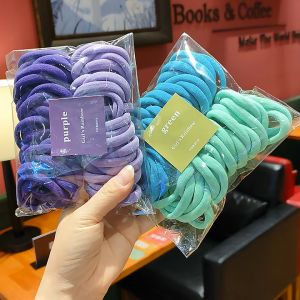 Fyngalery ♛ Ikat Rambut Donat Besar Korea Isi 50 Karet Rambut Wanita Ikat Rambut Wanita Ikat Rambut Lucu Ikat Rambut Murah ART77