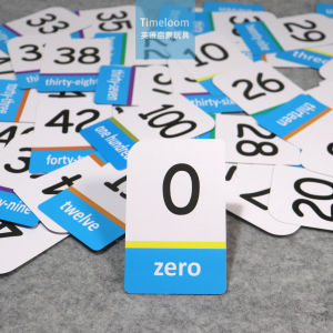 Cross-Border English Enlightenment Numeral Flashcards English Numbers 0-100 Mathematical Enlightenment Teaching Aids Early Education Toys for Children