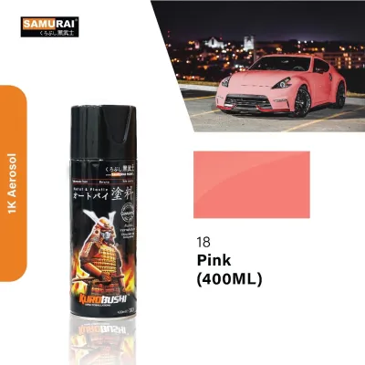 SAMURAI SPRAY PAINT Standard Colours Paint Aerosol Cat Spray Tin Matte Black Cat Motor Cat Kereta