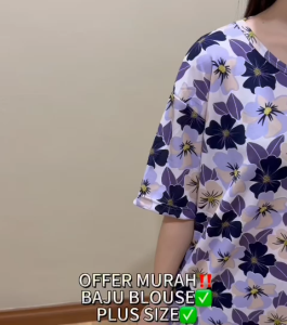 WOMEN PLUS SIZE BLOUSE SHIRT/BAJU BLOUSE SIZE BESAR MURAH/PREMIUM QUALITY/BAJU SHIRT COTTON/WOMEN TOPS/NEW ARRIVAL