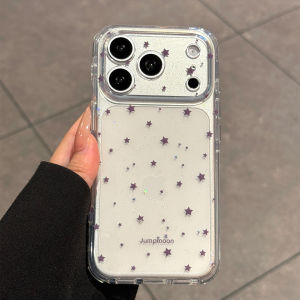 SENBO | Full-body Protection Transparent Case with Glitter Stars for iPhone 17 Pro Max