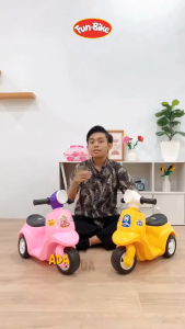 FUNBIKE VESPA MUSIK Vespa Duduk Sepeda Balance Bike Ada Penyimpanan