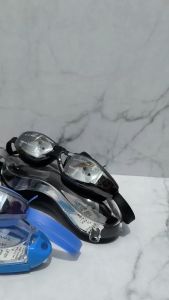 Icantiq Kacamata Renang Santai Swimming Goggles Mirror Anti Fog UV Protection Kaca Mata Renang Swimming Glass Swimming Google + Kotak Crystal Mika Transparant - Grey