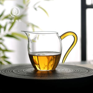 Zhouzhou Ceramic Glass Thickened Heat Resistant Tea Set Accessories Home Use High End Tea Brewing Device Chinese Style Public Cup