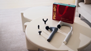 Philips Massage Gun Detachable Arm Massage Gun 5 Adjustable Speeds 4 Massage Heads