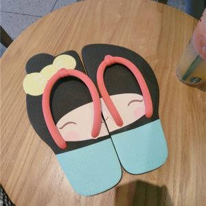 Cartoon Creative Fruit Flip Flops Watermelon Carrot Funny Slippers Female Summer Stylish Beach Outdoor Slippers Tide