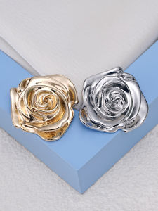 5/10/25pcs 30mm Exquisite shiny rose metal buttons hand sewn accessories for clothing luggage and gift boxes