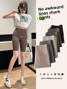 Slimming Yoga Shorts Womens High Waist Shark Skin Pants Spring Autumn Cycling Tummy Control Butt Lifting Thin Summer Shorts