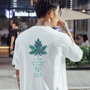 Áo Thun Nam Tay Ngắn Cotton Thoáng Khí Mùa Hè Dáng Rộng in Họa Tiết Thời Trang Thường Ngày Cho Thanh Thiếu Niên