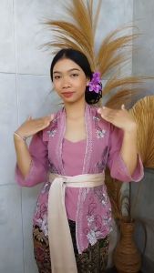 dOoOb (HANYA KEBAYA) Baju Kebaya Jadi Sifon Bordir Kebaya Bali Modern Wisuda