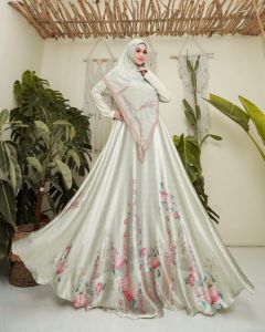 (9) SARKIS BIRICIK  Baju Gamis Syari Shimer Muslimah Biricik Series 2 By Sarkis. Nazra Sha