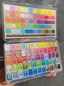 Mineral Solid Watercolor Pigments Nail Art Clay Coloring Art Drawing Tools Set Reine Maple Brand Basic Packaging