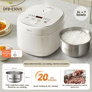 [China Plug Adapter Needed] Bear | Mini Multipurpose Electric Rice Cooker