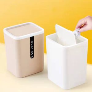 ROLL Saves space Removable Storage bucket Shake cover Trash can Mini Small Waste Bin Sundries Barrel