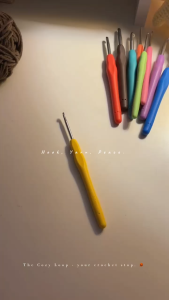 Cozy Loop 9 Sizes Available Rubber Crochet Hook Jarum Kait Pemegang Getah DIY (2-6mm)