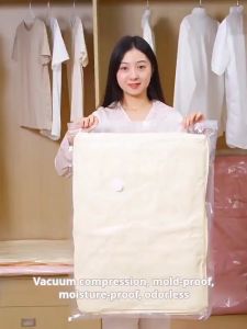 MULTISIZE Durable Vacuum Sealer Bags for Efficient Home Storage - 75% Space Saver with Double Sealing Strip