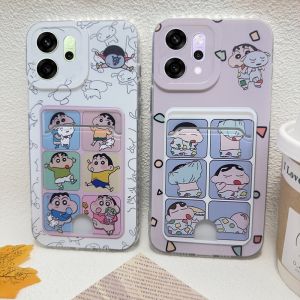 Hot Sale Phone Case OPPO Reno14 Pro 14F Reno 14 F A5i Pro 5G New Trend Cartoon Fashion Snoopy Crayon Shin-chan Pills Casing Anti-fall Ultra-thin Back Cover 2025