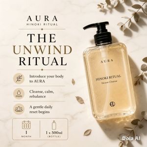 NEW IN! Elpha Aura Premium Hinoki Jeju Water Body Wash Showergel Vegan (500ml)